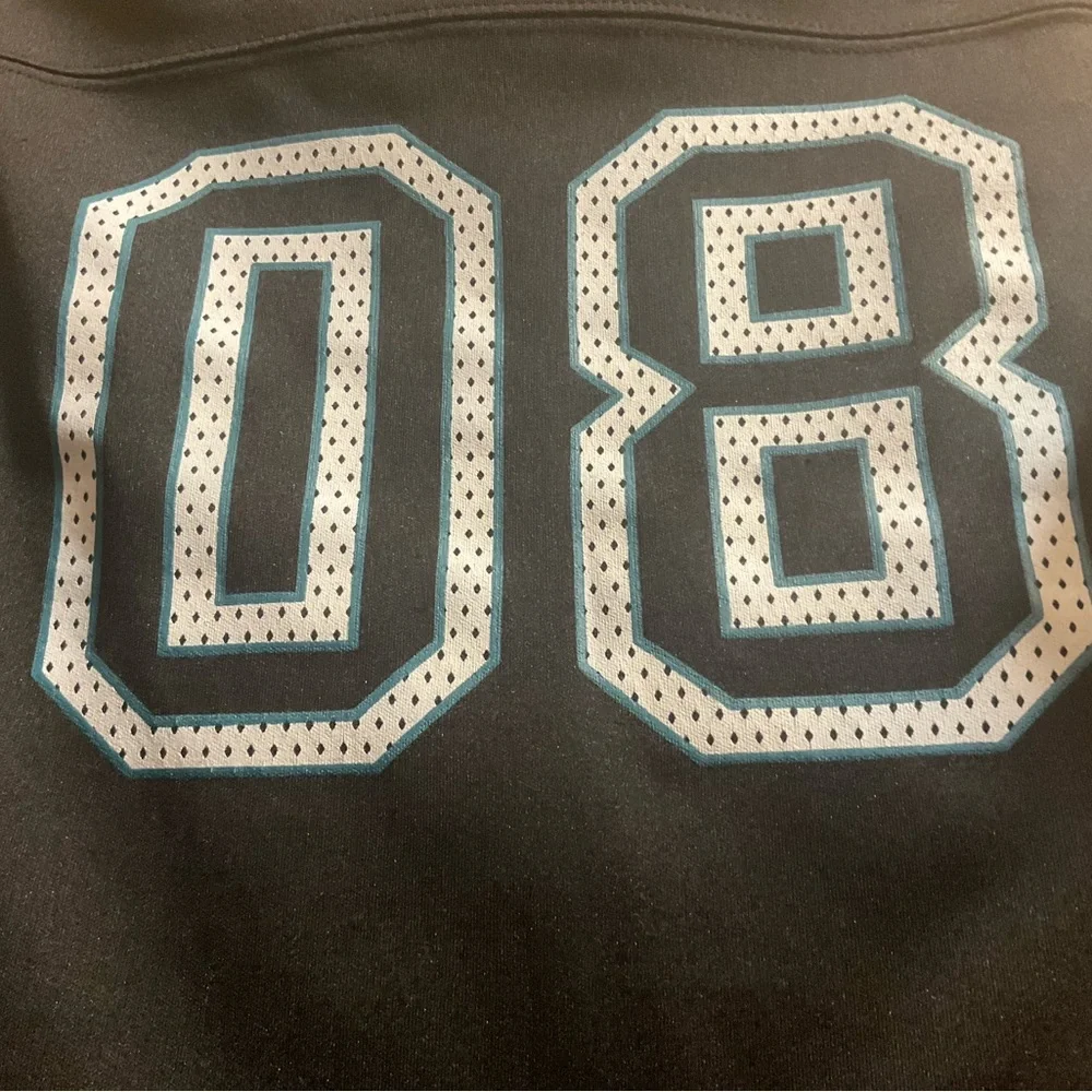 Old Navy Black Kids Graphic Long Sleeve Jersey Shirt with Number 08 Design.
